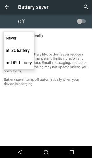 Battery Saving Mode